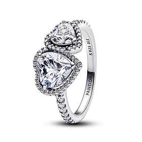 Pandora Classic Stone Sparkling Halo Heart Ring 193659c01-56