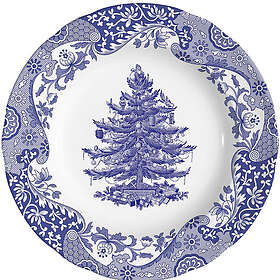 Spode Blue Italian Christmas Tree Plate Ø20cm