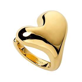 Syster P Bolded Heart Guld Ring (Dam)