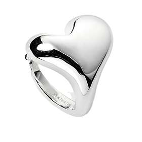 Syster P Bolded Heart Ring Silver (Dam)