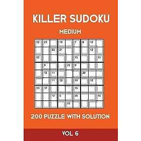 Killer Sudoku Medium 200 Puzzle WIth Solution Vol 6