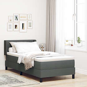 vidaXL Continental bed with mattress dark gray 80x200cm