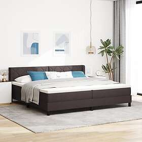vidaXL Continental bed with mattress dark brown 200x200cm