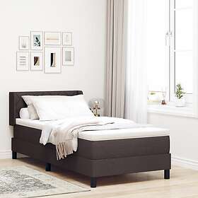 vidaXL Continental bed with mattress dark brown 90x190cm