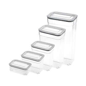 Essentials Rektangulära Förvaringsburkar 5 pack