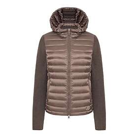 Colmar Jacka med huva och stickade ärmar (Dam)