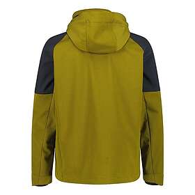 CMP 35a2847 Hood And Two-tone Jacquard-grid Design Softshell Jacket (men's)