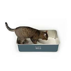 LucyBalu STEELOO Kattlåda i Rostfritt Stål Luktfri