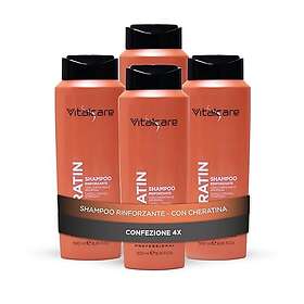 Vitalcare Keratin Hair Strengthening Shampoo 500ml 4-pack