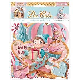 Stamperia Die Cuts Chipboard Candy Christmas 46 st