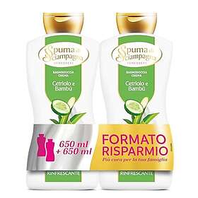 Spuma di Sciampagna Duschgel Gurkkräm & Bambu 2 x 650ml