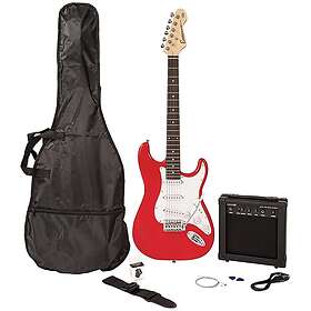 Encore Guitars E60 Blaster Elgitarr Pack Glansig Röd
