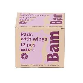 BAM Bamboo Clothing BAM Ekologisk Bambu Mensskydd 12 st