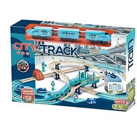 Suntoy Polis Glow In The Dark Tågbana 66 Delar