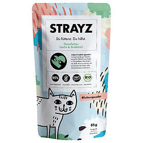 Strayz Ekologisk Lax & Broccoli 12x0,085kg