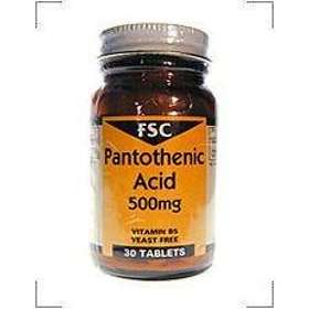 FSC Pantothenic Acid 500mg 30 Tabletter