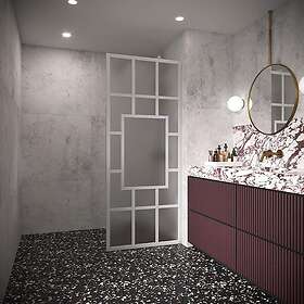 Hietakari Bläk 800 Shanghai Fast Duschvägg 800-66-B