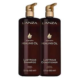 L’ANZA Keratin Healing Oil Lustrous Schampo + Balsam 1900ml
