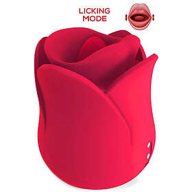 Action Meryl Rose Shaped Vibe Stimulator With Tongue