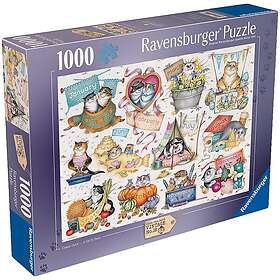 Ravensburger Galna katter Ett katts år 1000 bitar