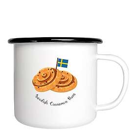 Mellow Design Svenska Kanelbullar Emaljmugg 35cl