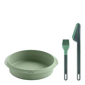 Lékué Essential Kit Airfryer Silicone Mold and Utensil Set Green