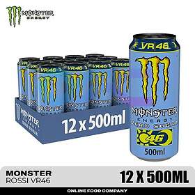 Monster Energy Valentino Rossi VR46 Zero Sugar Can 50cl 24-pack
