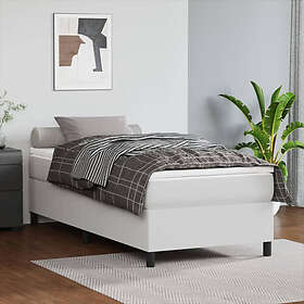 vidaXL Sengeramme 100x200 cm hvid kunstlæder