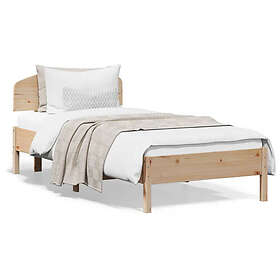 vidaXL Sängram 90x200 cm massiv furu