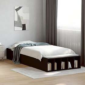vidaXL Bed Frame 90x190 cm engineered wood black