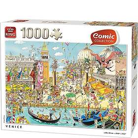King Tegneseriesamling Venedig Puslespil 1000 Brikker