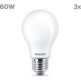 Philips Classic A60 E27 2700K 800lm 7W 3-pack