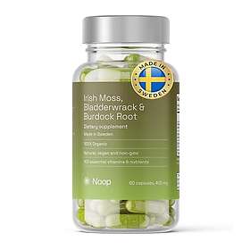 NOOP Irish Sea Moss, Bladderwrack, Burdock 400mg 60 Kapslar