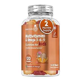 Maxmedix Multivitamin-Gummibjörnar för Barn Omega 3, 6, 9, Jod & Zink 120 Gummibjörnar