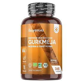 WeightWorld Ekologiska gurkmejekapslar 365 kapslar