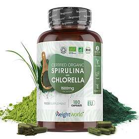 WeightWorld Ekologisk Spirulina & Chlorella 1740mg 240 Kapslar