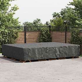 vidaXL Outdoor Furniture Cover Black 350 x 260 x 90 cm 210D