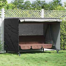 vidaXL Outdoor Swing Cover Black 220 x 125 x 170 cm 420D Oxford Fabric
