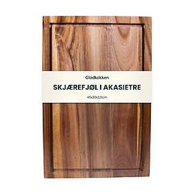 Gladkokken Skjærebrett Akasietre 45x30x2.5cm