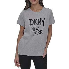 DKNY Rhstn Grfti Lg Ss Tee (Women's)