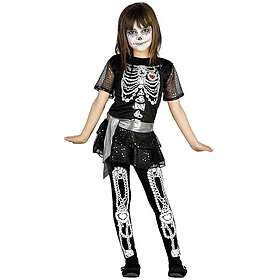 Fiestas Guirca Flickor Diamanter Skelett Kostym