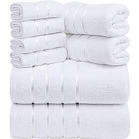 Utopia Towels Ensemble de serviettes de luxe 8 pièces (Blanc)