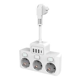 MAGIC SELECT 3 voies 2 USB C Blanc