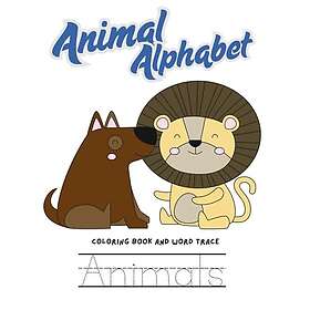 Animal Alphabet: coloring book and word trace