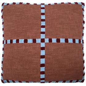 House Doctor Cross Cushion Cover 50x50 cm Brown