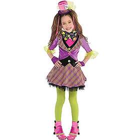 Amscan 847887 Crazy Sassy Little Girl Hatter Kostym (L)