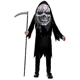 Amscan 9907123 Grim Reaper Kostym (Rock, Mask, Lie, Huva)