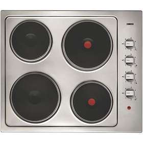 zanussi 58cm electric hob stainless steel zee6942fxb