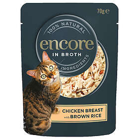 Encore Pet Food Cat Pouches Chicken & Brown Rice 16x0,07kg