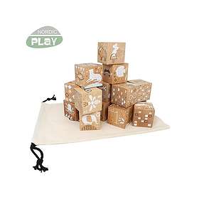 Nordic Play Nature Wooden blocks in beech 16pcs
